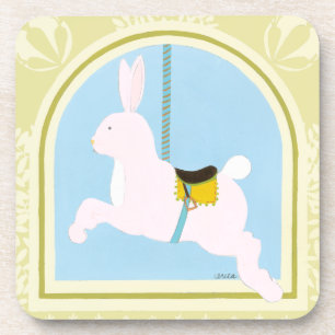 Porta-copo Coelho Carrossel por June Erica Vess