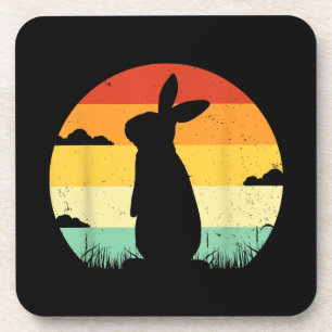 Porta-copo Coelho Retro Estilo Vintage 80s Estilo Bunny Lover