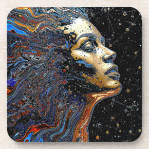 Porta-copo "Cognição Celestial" – Um Retrato Surreal