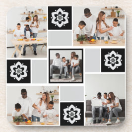 Porta-copo Colagem de Fotografias com design Floral 5