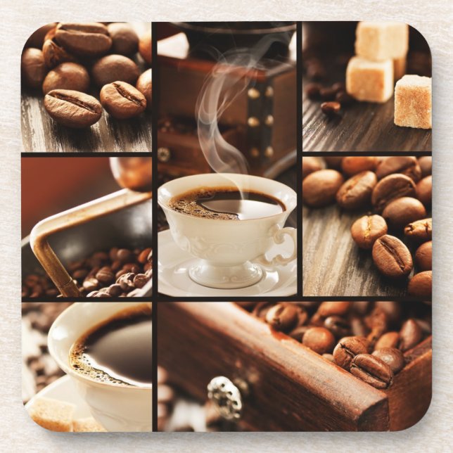 Porta-copo Colagem do café (Frente)