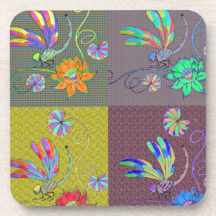 Porta-copo Colagem Dragonfly