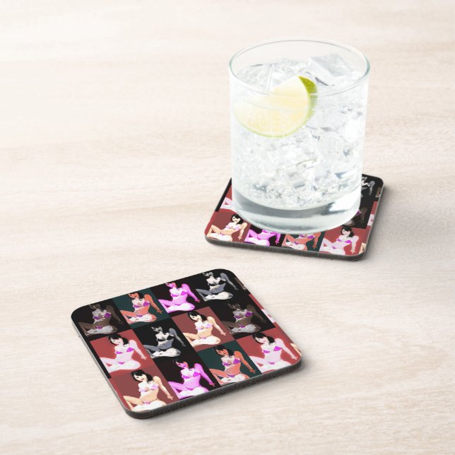 Porta-copo Colagem LivingDoll 7 (Lado Direito)