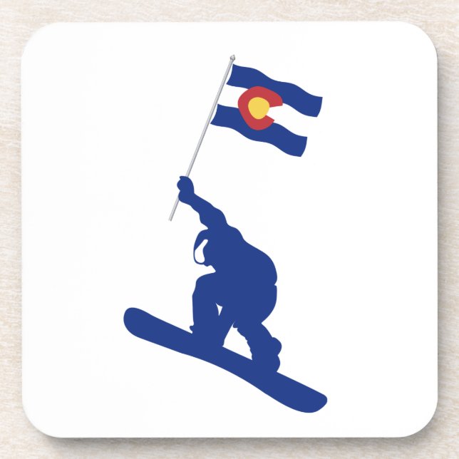 Porta-copo Colorado Snowboard Flag (Frente)