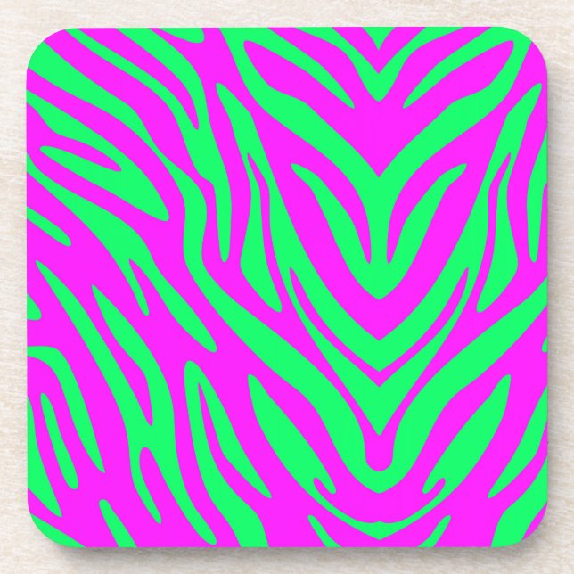Porta-copo Colorful Abstract Zebra (Frente)