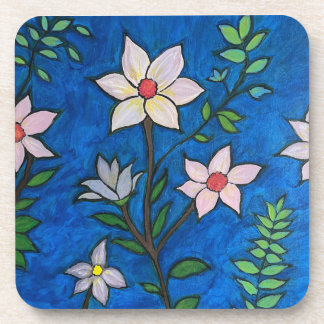 Porta-copo Colorful Flower Coaster Set of 6