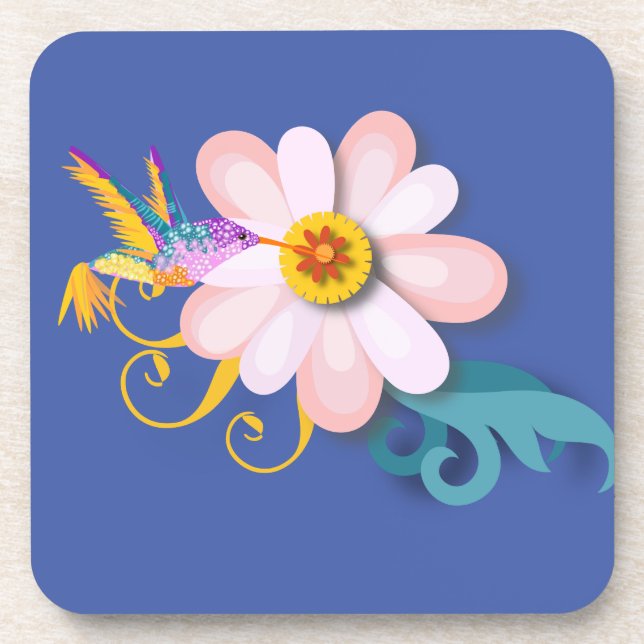 Porta-copo Colourful Humming Bird  (Frente)