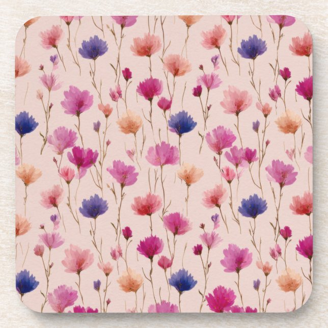 Porta-copo Colourful wildflowers (Frente)