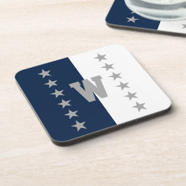 Porta-copo Colunas Marinho Azul e Branco