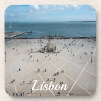 Commerce Square de cima em Lisboa, Portugal