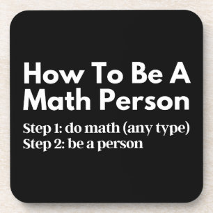 Porta-copo Como Ser Uma Pessoa De Matemática