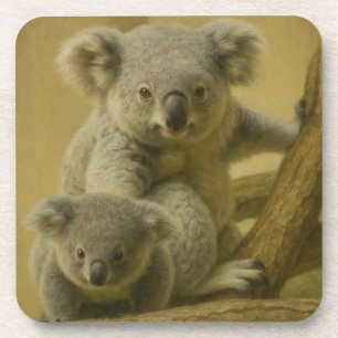 Porta-copo Companheiros Koala - Impressão de Arte de Vida Sel
