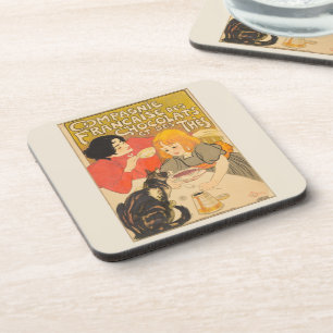 Porta-copo Companhia Francesa de Chocolates e Chás, Art Nouve