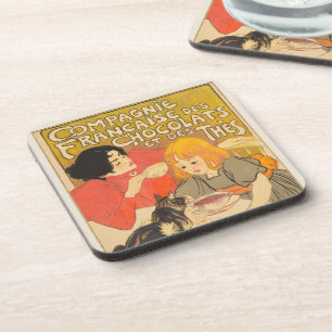 Porta-copo Companhia Francesa de Chocolates e Chás, Art Nouve