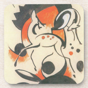 Porta-copo Composição com Two Deer por Franz Marc