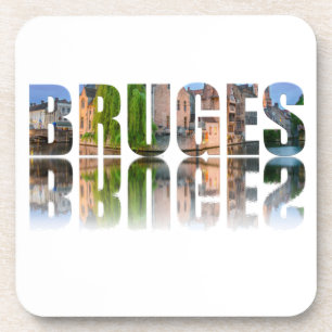 Porta-copo Composição de fotos de texto Bruges