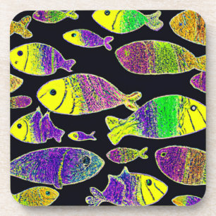 Porta-copo Comprar de Arte de Peixes Exclusivos Agora