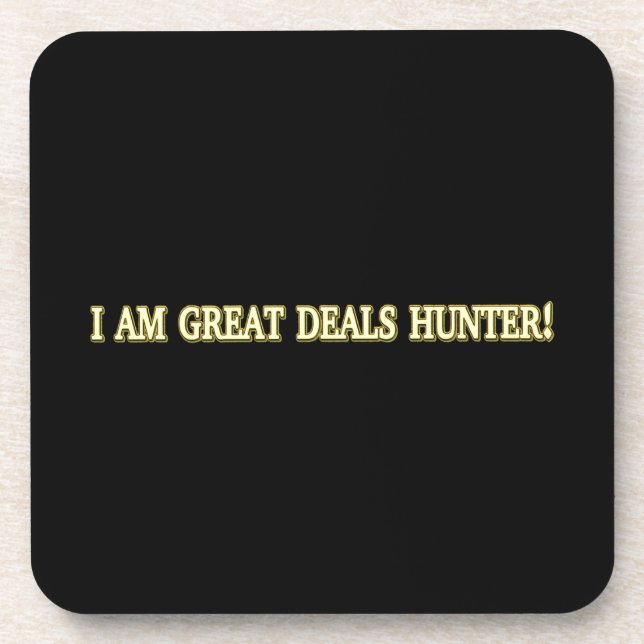 Porta-copo Comprar de "Excelente Deals Hunter", Design bonito (Frente)