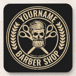 Porta-copo Compro de Barber Personalizado Skull Rockabilly Sa