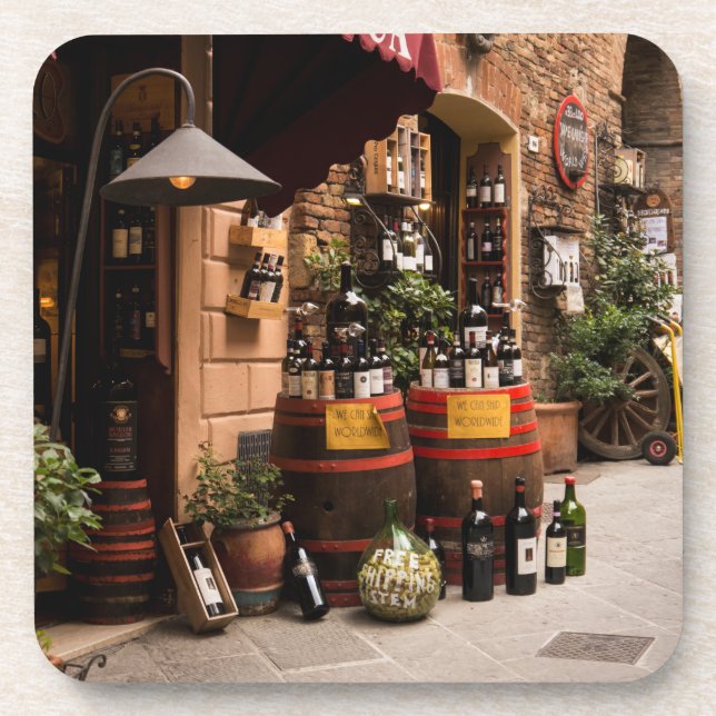 Porta-copo Compro italiano do vinho em Montepulciano, Toscana (Frente)