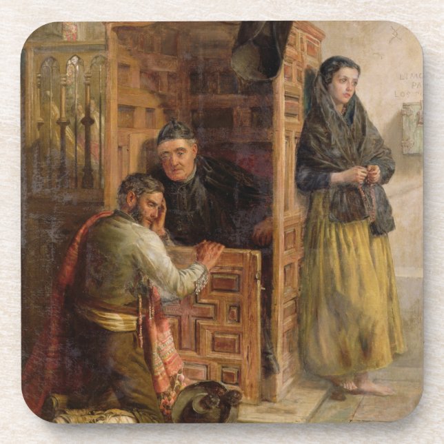 Porta-copo Confissão, 1862 (óleo em canvas) (Frente)