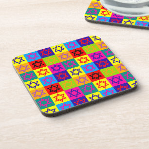 Porta-copo Conjunto de 6 Coasters Bebidas - Judaica - Feriado