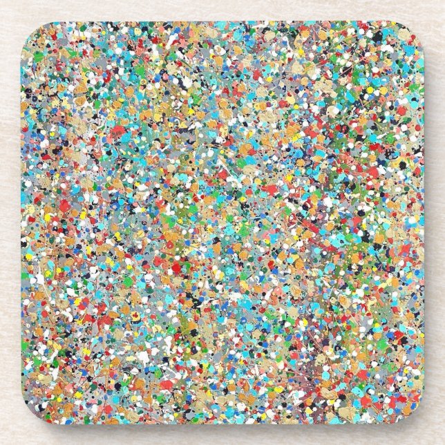 Porta-copo Conjunto de 6 Portas copos de Confetti (Frente)