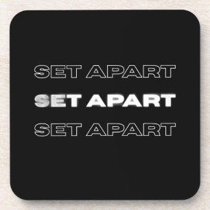 Porta-copo Conjunto de Apoio Set Apart – Decoração Cristã par
