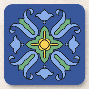 Porta-copo Conjunto de Azulejos da Ilha Catalina dos anos 30