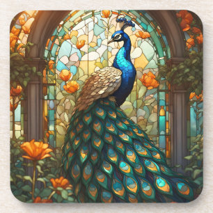 Porta-copo Conjunto de Codificação de Bebidas Peacock Arco-Ír