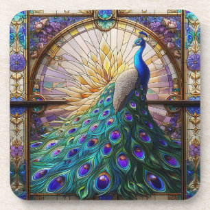 Porta-copo Conjunto de Codificação de Bebidas Peacock Arco-Ír