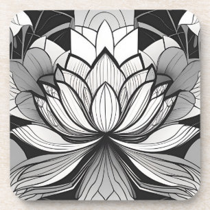 Porta-copo Conjunto de descanso Art Deco Lotus