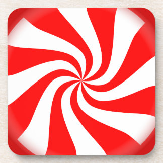 Porta-copo Conjunto de Natal de Peppermint Candy com 6 Portas