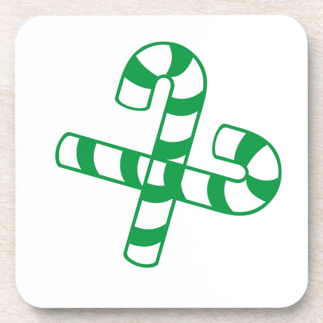 Porta-copo Conjunto de portas copos - Canas Doces Verdes (Frente)