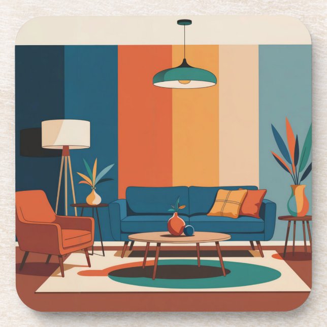 Porta-copo Conjunto de Portas copos da sala moderna do século (Frente)