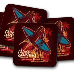 Porta-copo Conjunto de Portas copos da Surfer Girl Conjunto