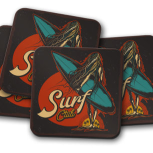 Porta-copo Conjunto de Portas copos da Surfer Girl Conjunto