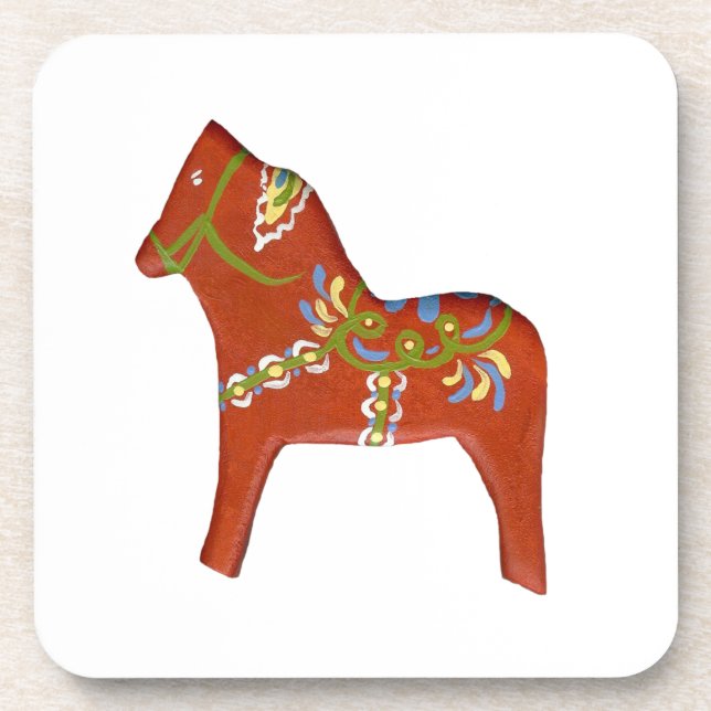Porta-copo Conjunto de Portas copos Dala Horse (Frente)