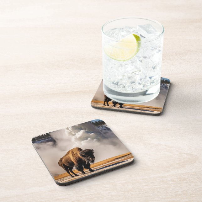 Porta-copo Conjunto de Portas copos de Buffalo Yellowstone (Lado Direito)