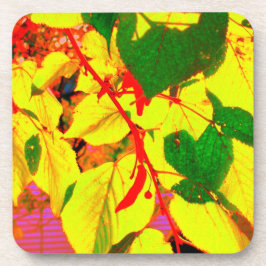 Porta-copo Conjunto de Portas copos de Cortiça 'Folhas de out