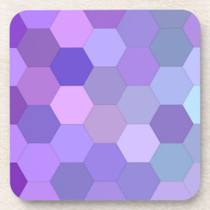 Porta-copo conjunto de portas copos de hexágono roxo