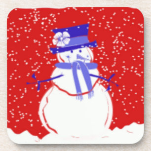 Porta-copo Conjunto de Portas copos de Natal - Bonito boneco 