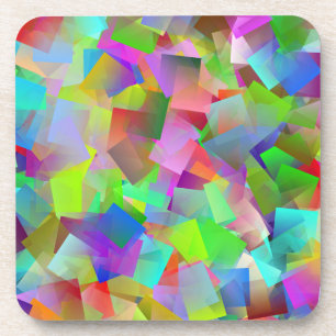 Porta-copo conjunto de portas copos de neon quadrados