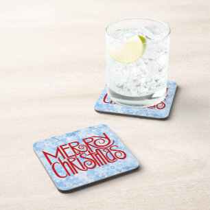 Porta-copo Conjunto de Portas copos de Neve Feliz de Natal