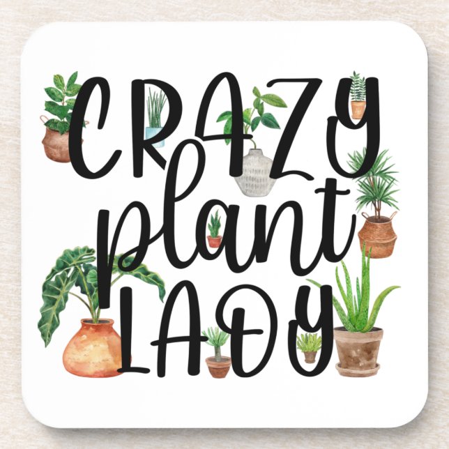 Porta-copo Conjunto de Portas copos de Plantas Loucas (Frente)