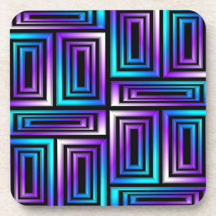 Porta-copo conjunto de portas copos de retângulos geométricos