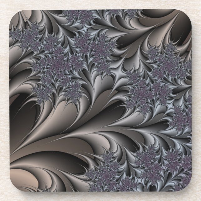 Porta-copo conjunto de portas copos de seda de chocolate (Frente)