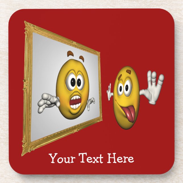 Porta-copo Conjunto de Portas copos Engraçado com bobo (Frente)