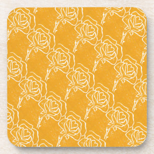 Porta-copo Conjunto de Portas copos Florais "Imagem Amarelo d