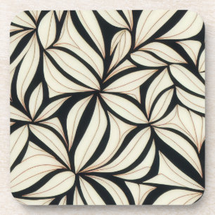 Porta-copo Conjunto de Portas copos Floral Elegante Abstrato